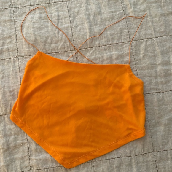 Urban Outfitters Hanky Hem Cami in Orange - Picture 2 of 3